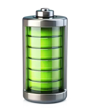 a green canister on a white background