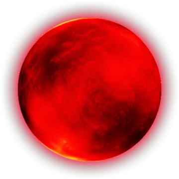 an image of a red planet with a white background