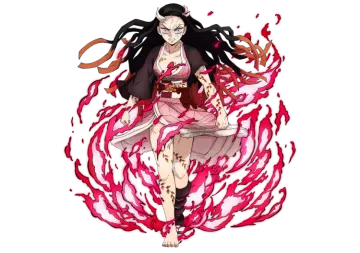 a girl with long black hair sitting on a fire