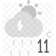 a cloud with the number 11 on it
