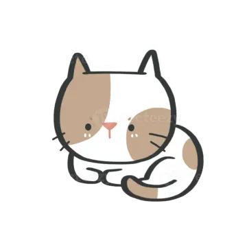 a brown and white cat sitting on its back