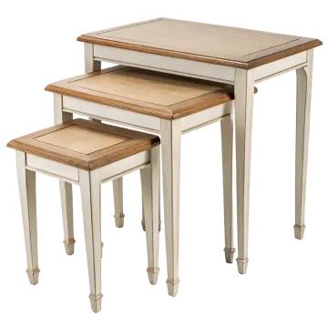 a set of three nesting tables