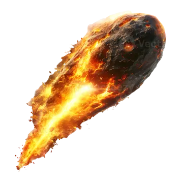 an image of a fireball flying through the air