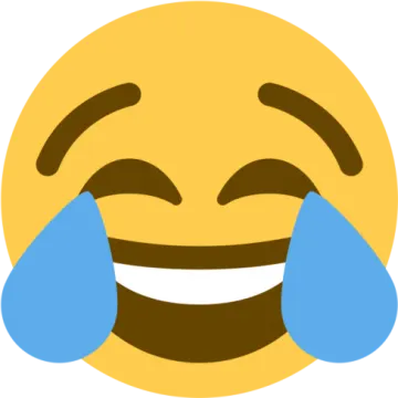 a smiley face with tears on it