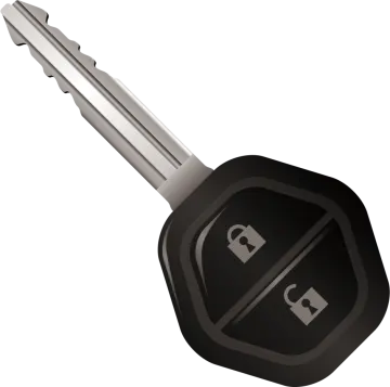 a car key on a white background