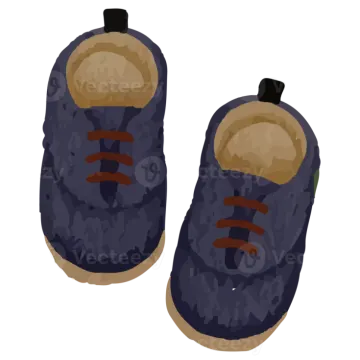 an illustration of a pair of baby shoes