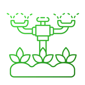 a green plant with three candles on top of it