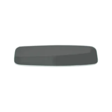 a black mirror on a white background