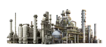 a picture of an oil refinery