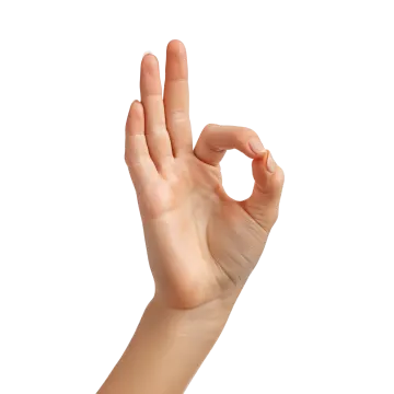 a woman's hand showing the middle of her fingers