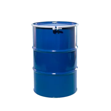 a blue barrel on a white background