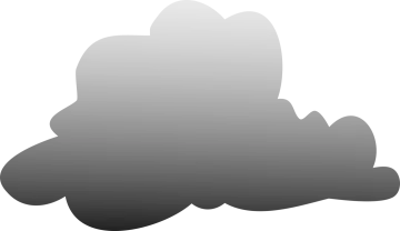 a black and white silhouette of a cloud