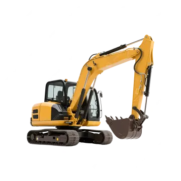 a yellow and black construction vehicle