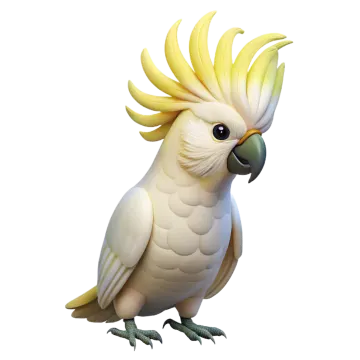 a bird with yellow feathers on its head