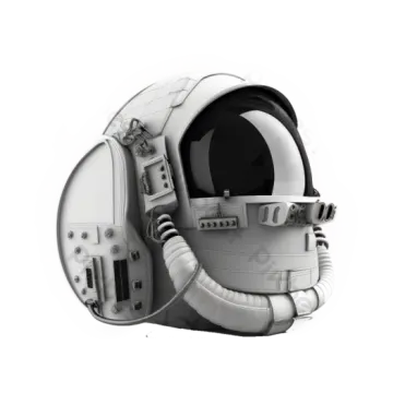 an astronaut helmet on a white background