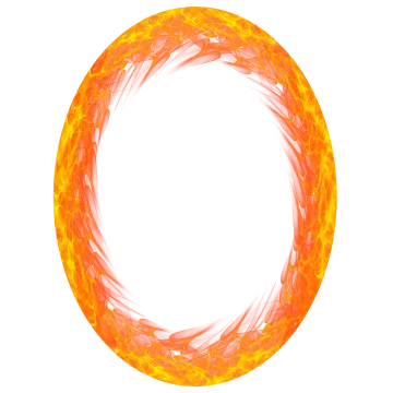 the letter o, in the alphabet style, is made up of fire and flames