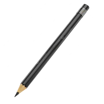 a black ballpoint pen on a white background