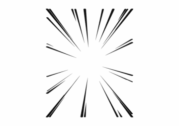 a black and white image of a star burst