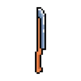 a sword with a long blade on it