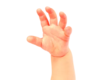 a person's hand is shown in this image