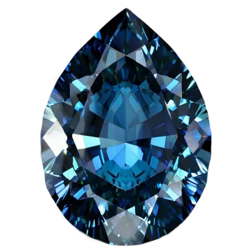 a blue diamond on a white background