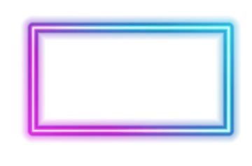 a neon frame on a white background