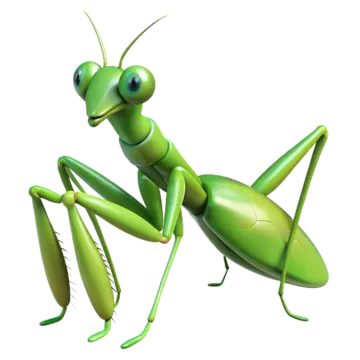 an illustration of a praying praying mantis