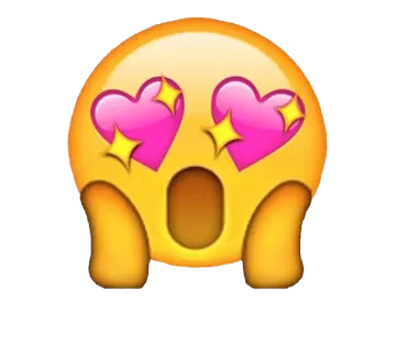 a smiley face with hearts on it