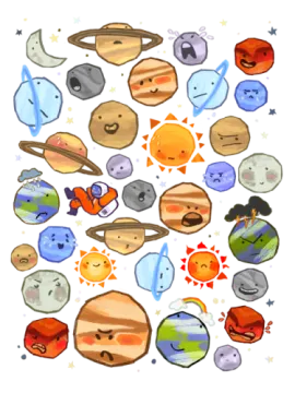 a bunch of planets