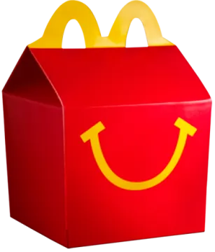 a red box with a smiley face on it