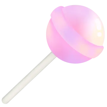 a pink lobok on a white background