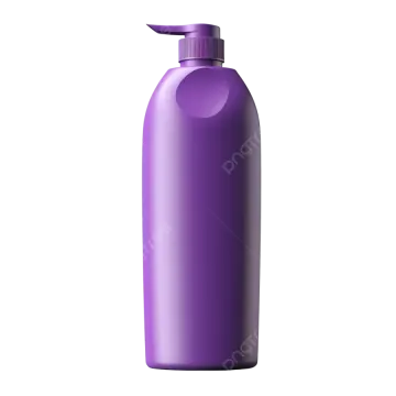 a purple plastic bottle on a white background