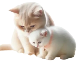 two kittens playing with each other kitten