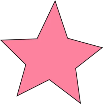 a pink star