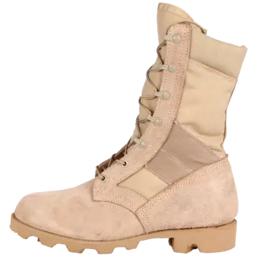 a pair of military boots on a white background
