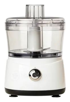 a food processor on a white background