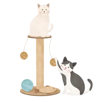 a cat playing with a ball of yarn
