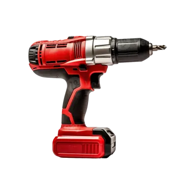 a cord driller on a white background