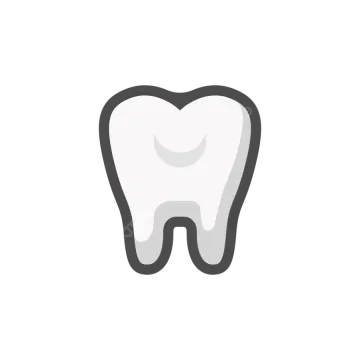 a tooth icon on a white background