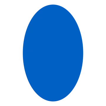 a blue circle on a white background