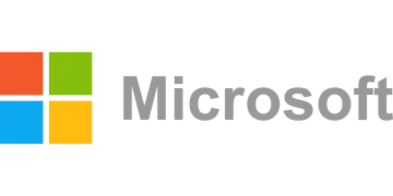 the microsoft logo on a white background
