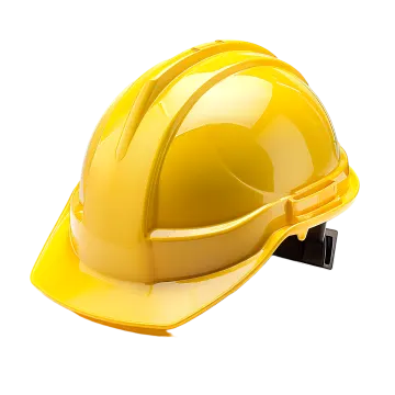 a hard hat on a white background