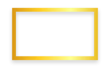 a gold frame on a white background