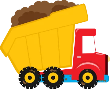 a dump truck clipart