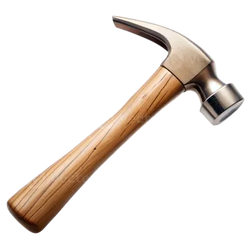 a hammer on a white background