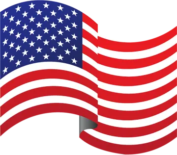 an american flag on a white background