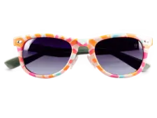 a pair of sunglasses on a white background