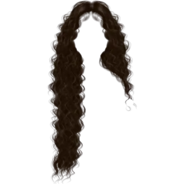 a drawing of a woman with long curly hair