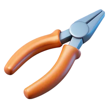 a pair of pliers on a white background