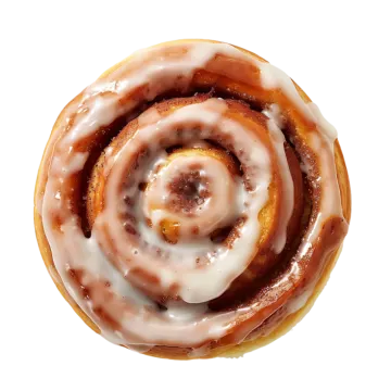 a close up of a glazed dough with icing